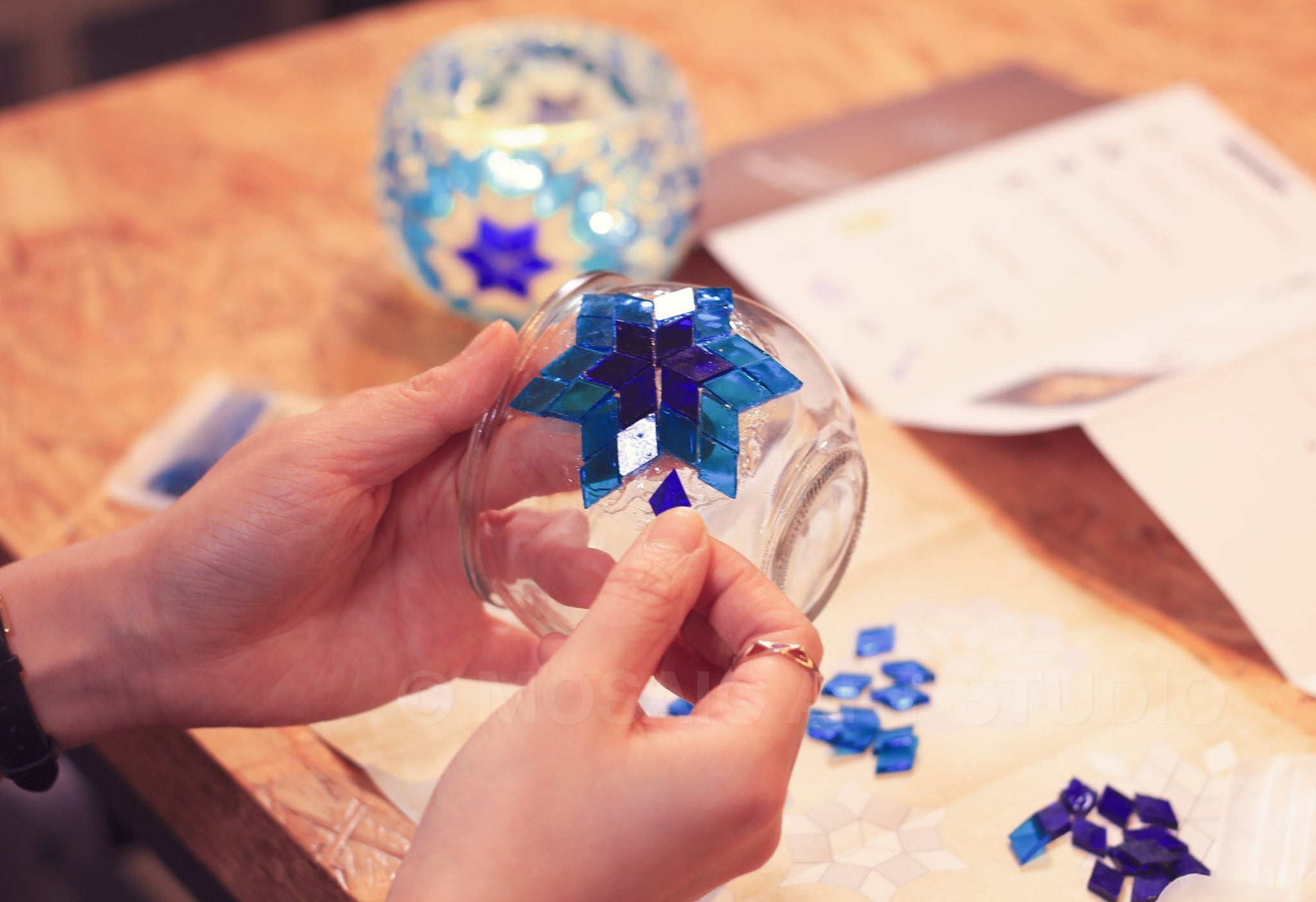 Mosaic Candle Holder DIY Home Kit 