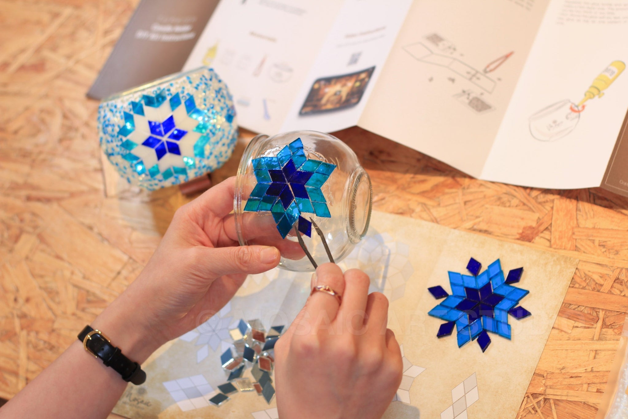 Mosaic Candle Holder DIY Home Kit 