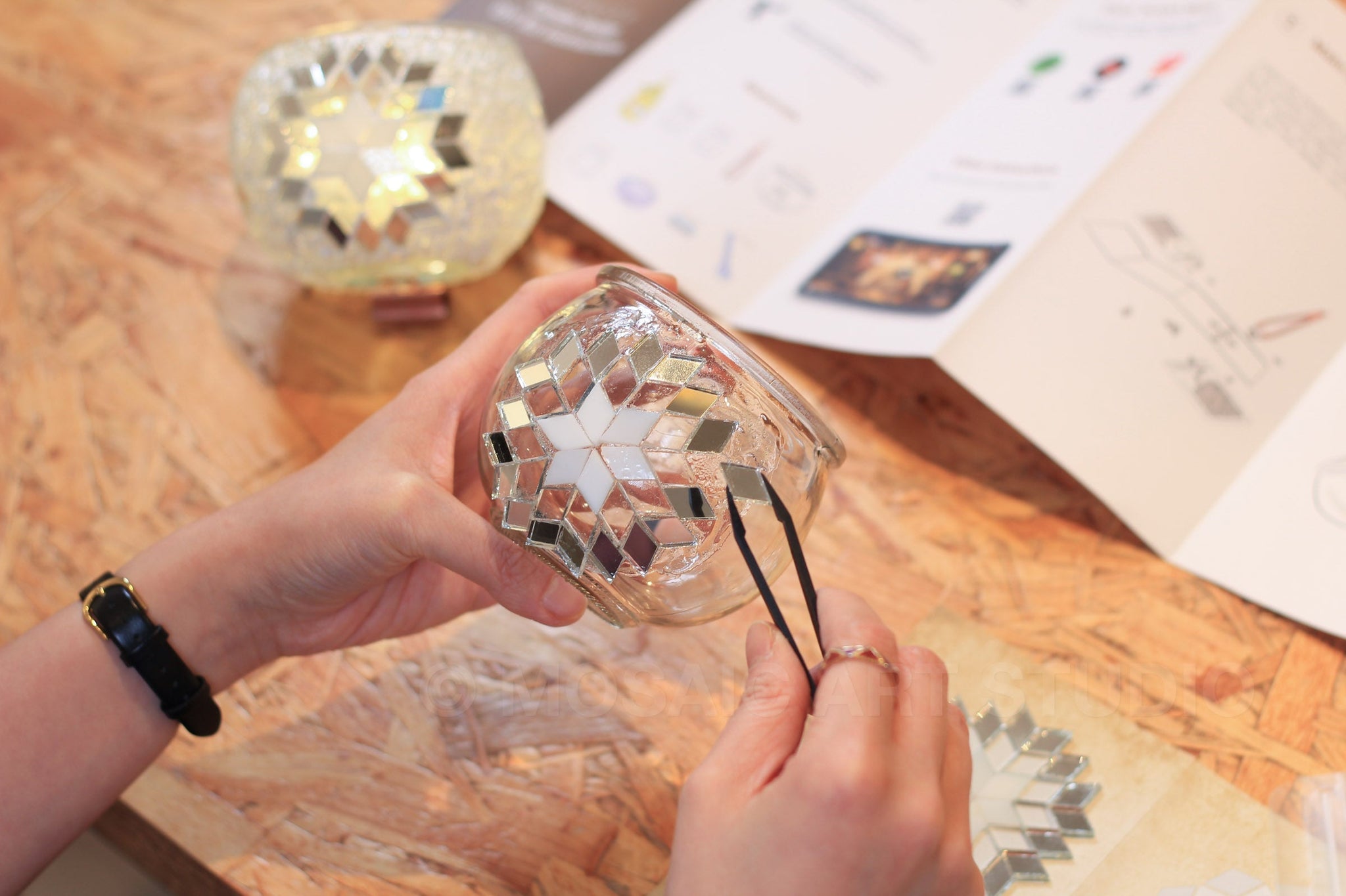 Mosaic Candle Holder DIY Home Kit 