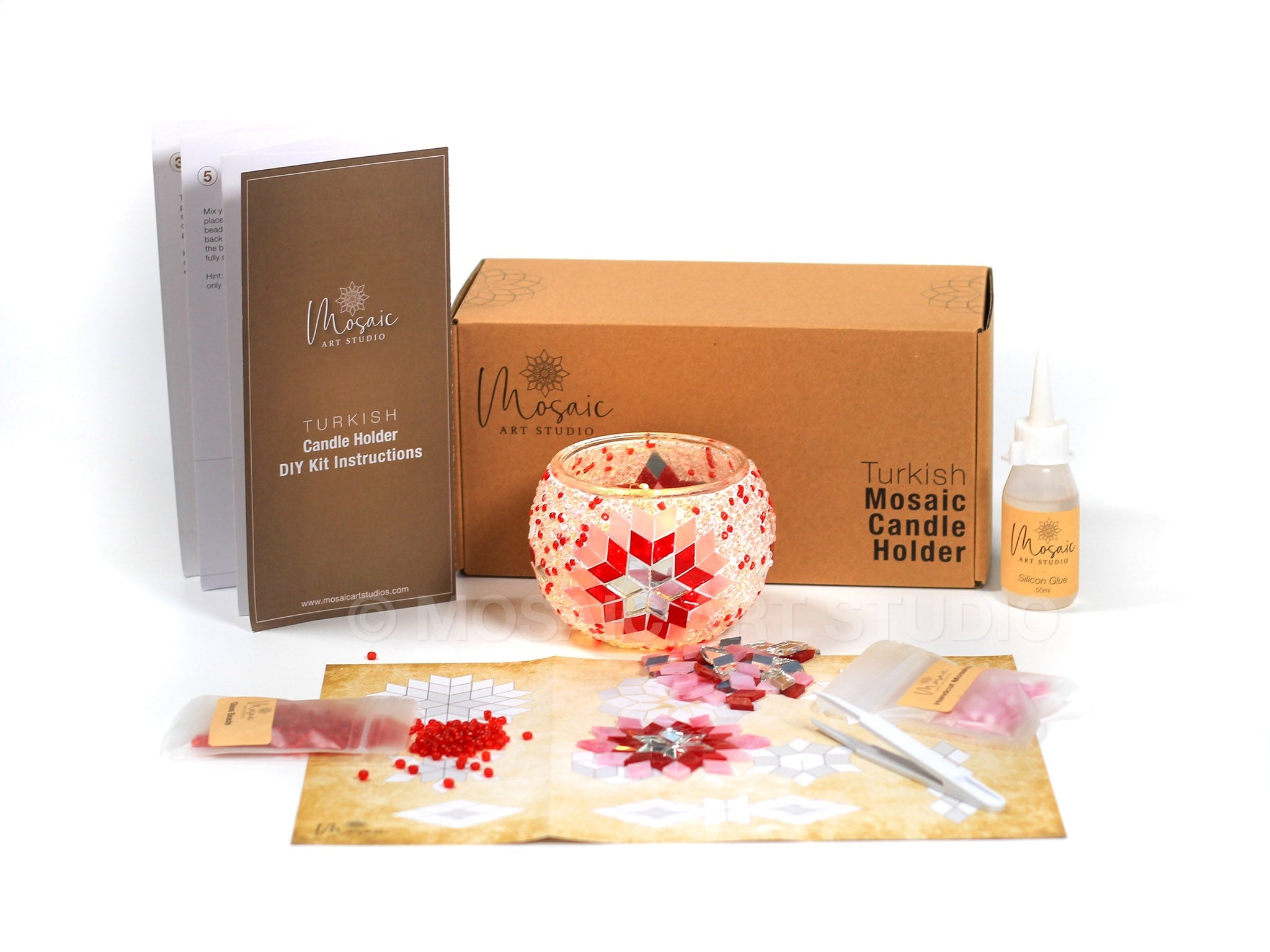 Mosaic Candle Holder DIY Home Kit 